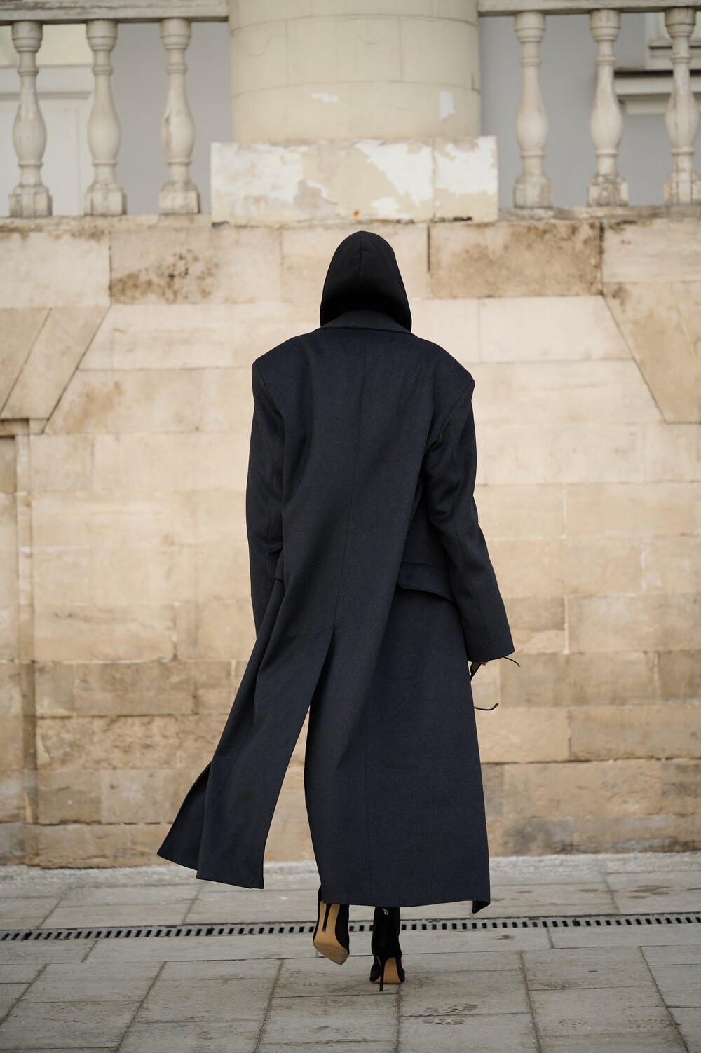 Grandfather's coat black